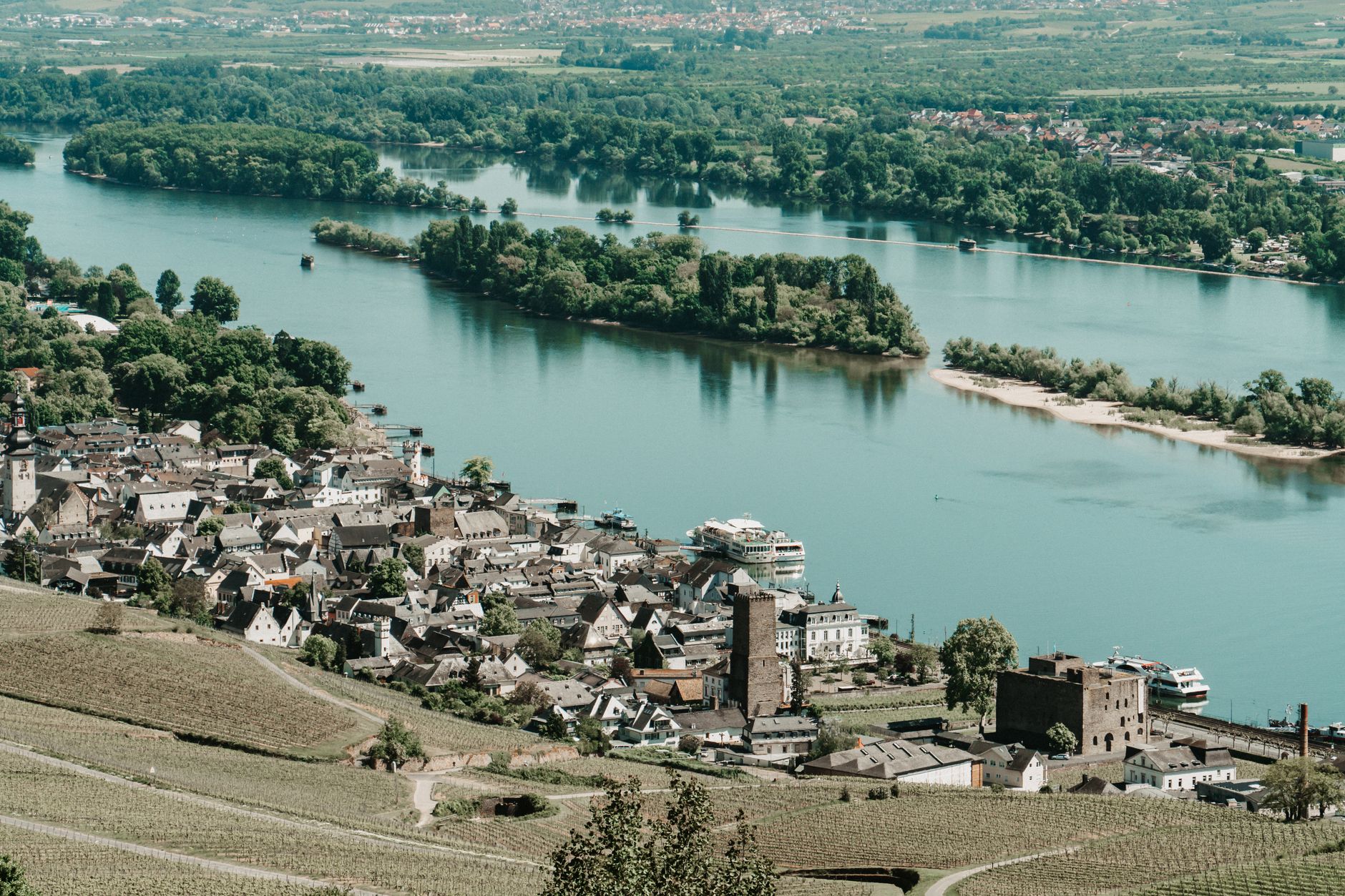 Trockenheit droht den Rhein zu teilen